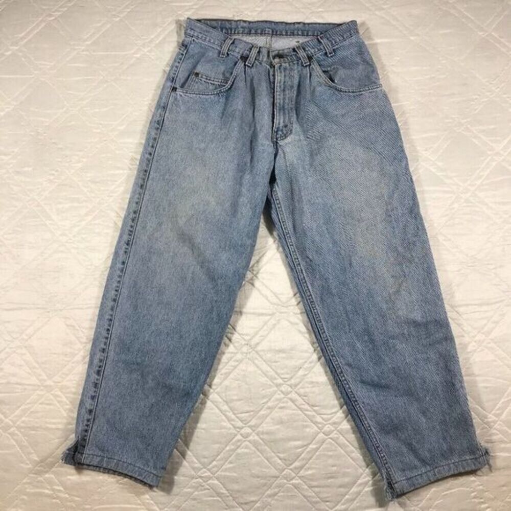 Vintage 90s Levi’s Silver Tab Distressed Blue Jeans 33X28 Levis made in the USA